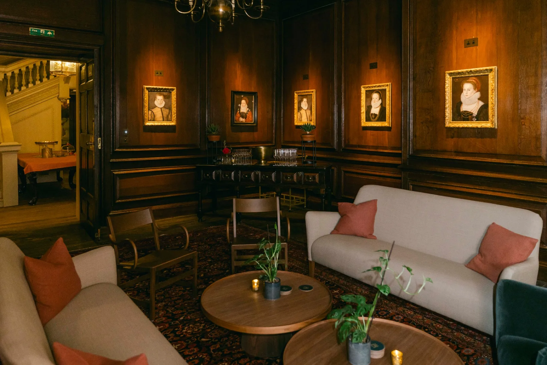 A stylish lounge setup